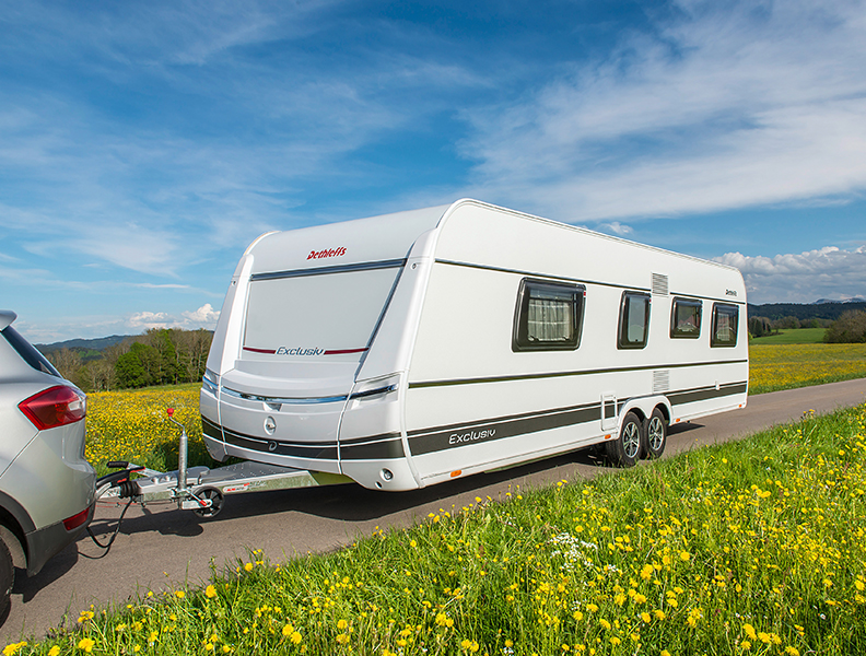 De tweepersoonscaravan