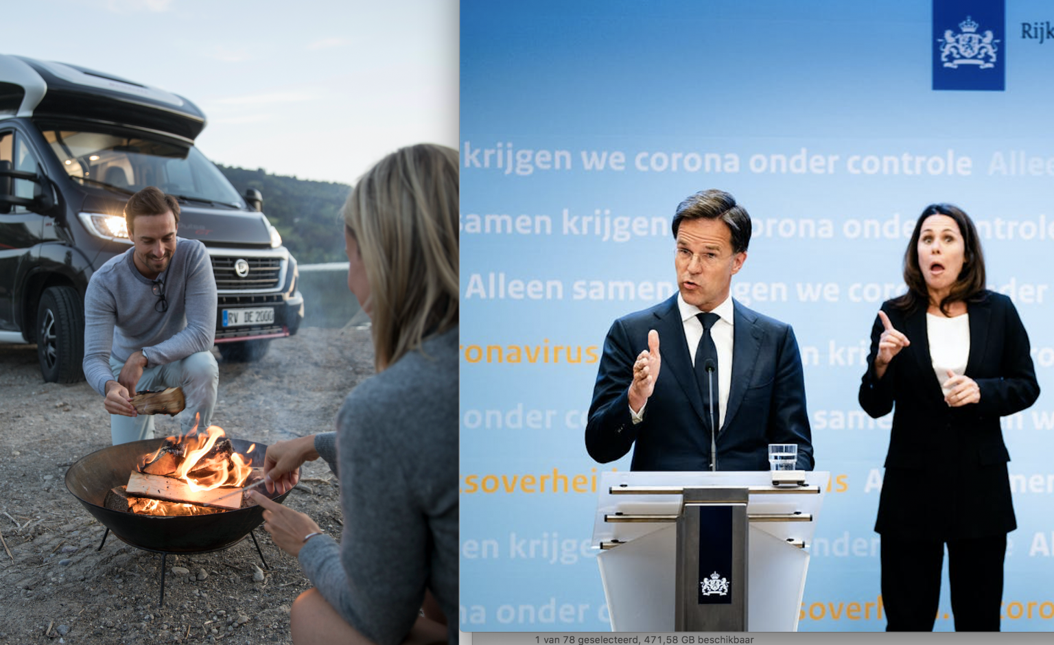 Code Geel voor 12 vakantielanden - Camp to Go